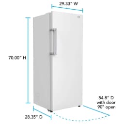 Avanti 16 Cu. Ft. White Garage Ready Upright Convertible Freezer - Thumbnail 3