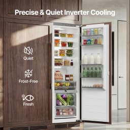 Ca'Lefort 22 Inch Panel Ready Refrigerator,Built-In All-Refrigerator with Adjustable Shelves & Crisper Drawers for Kitchen & Home Bar (Panel Not - Thumbnail 7
