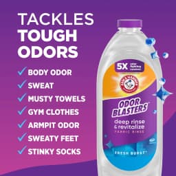 ARM & HAMMER Odor Blasters Deep Rinse and Revitalize Fabric Rinse, Fresh Burst, 28 fl oz - Thumbnail 4
