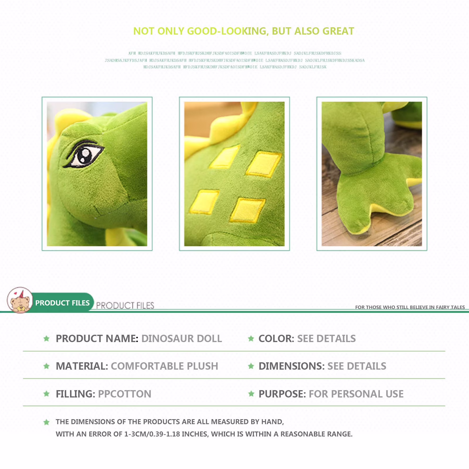 Byujiro Toys Saving Deals Clearance! 15 Inch Cute Dinosaur Plush Toys, Fat Dinosaur Soft Stuffed Animals Toys Dolls, Dino Plushies Doll Cute Birthday - Thumbnail 4