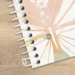 Five Star 1 Subject Wide Ruled Notebook Plus Study App, 8" x 10.5", Pastel Butterfly, Poly, Spiral, 80 Sheets - Thumbnail 4