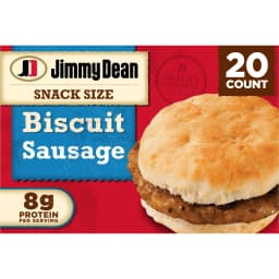 Jimmy Dean Frozen Breakfast Sandwich, Snack Size Sausage Biscuit, 34 oz, 20 Count - Thumbnail 1