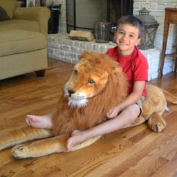 Melissa & Doug Giant Lion - Lifelike Stuffed Animal (over 6 feet long) - Thumbnail 7