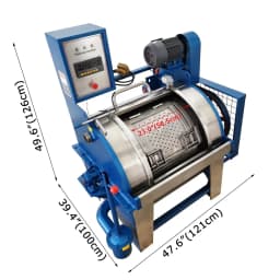 220V 60Hz 3PH Industrial Automatic Laundry Washing Machine 33LBS Capacity Dry Clothes - Thumbnail 2