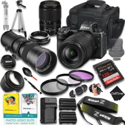 Nikon Z6 III Mirrorless Camera with Z DX 18-140mm f/3.5-6.3 VR And 420-800mm f/8 Manual Super HD Telephoto Lens + 128 GB Memory + Extra Battery - Thumbnail 1