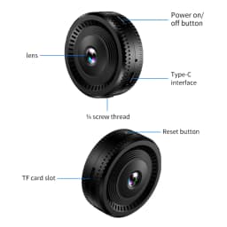 1080P Mini Action Camera with Night Vision, 2MP Micro Camcorder for Outdoor Sports, 64GB Card Included (Black) - Thumbnail 10