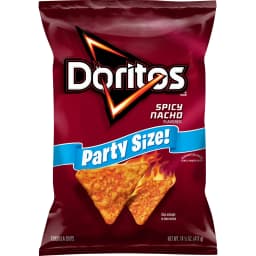 Doritos Tortilla Chips Spicy Nacho Flavored 14.5 ounce Bag - Thumbnail 1