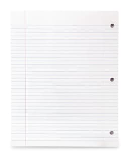 Filler Paper 600 Sheets (6pks of 100) - College Ruled (8.5in x 11in) - 3 Hole Punched for Ring Binders - Thumbnail 2