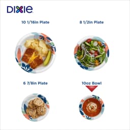 Dixie Disposable Paper Bowls, 10 Ounce, Multi-Color, 70 Count - Thumbnail 5