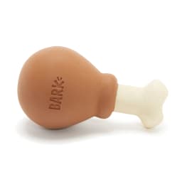 BARK Box Drumstick Chicken Scent Chew Dog Toy, Nylon Core, Medium & Large - Thumbnail 1