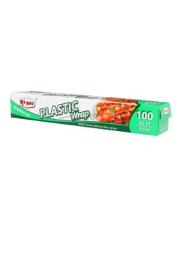 Ri-Pac Plastic Cling Wrap 12 IN x 100 Sqft. Roll - 12 Premium Rolls - Thumbnail 4