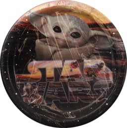 Unique Mandalorian The Child Round Dinner Plates-8 Pcs, 9", Multicolor - Thumbnail 2