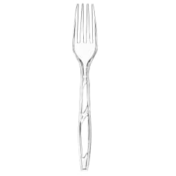 Great Value Everyday Clear Disposable Forks, 100 Count - Thumbnail 4