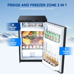 BODEGA 83L (88 Quart) Car Refrigerator, Portable Car Fridge 12V Campervan Fridge Freezer for Car, Truck, RV, Outdoor Camping Travel - Thumbnail 10