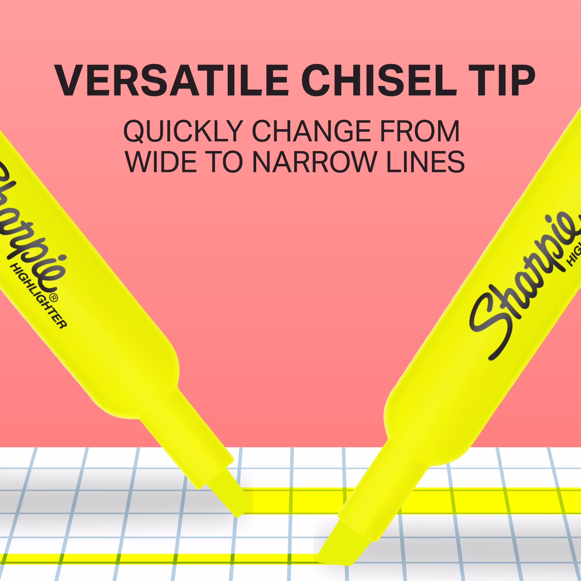 Sharpie Tank Highlighters, Assorted, Chisel Tip, 12 Count - Thumbnail 4