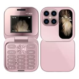 GJX New Mini Flip Phone-Unlocked 2G Cell Phone for Seniors,Large Buttons,Dual Screens,Long-Lasting Battery,Clear Sound,Compact&Easy-To-Use Design - Thumbnail 1