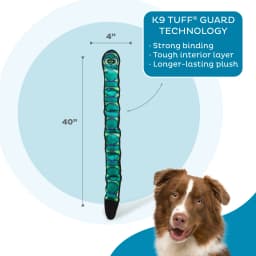 Outward Hound Durablez Snake – Squeaky Plush Dog Toy, No Stuffing for Less Mess, Interactive & Tough, 6 Jumbo Squeakers, Puppies & Dogs, X-Large, 40" - Thumbnail 3