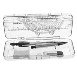 PTOOTP Metal Drawing Tool Set with Compass, Protractor, and Measuring Instruments for Precision Drafting - Thumbnail 5