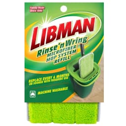 (6 pack) Libman Rinse 'N Wring Microfiber Mop Refill Pad for Hardwood and Tile Floors - Thumbnail 4