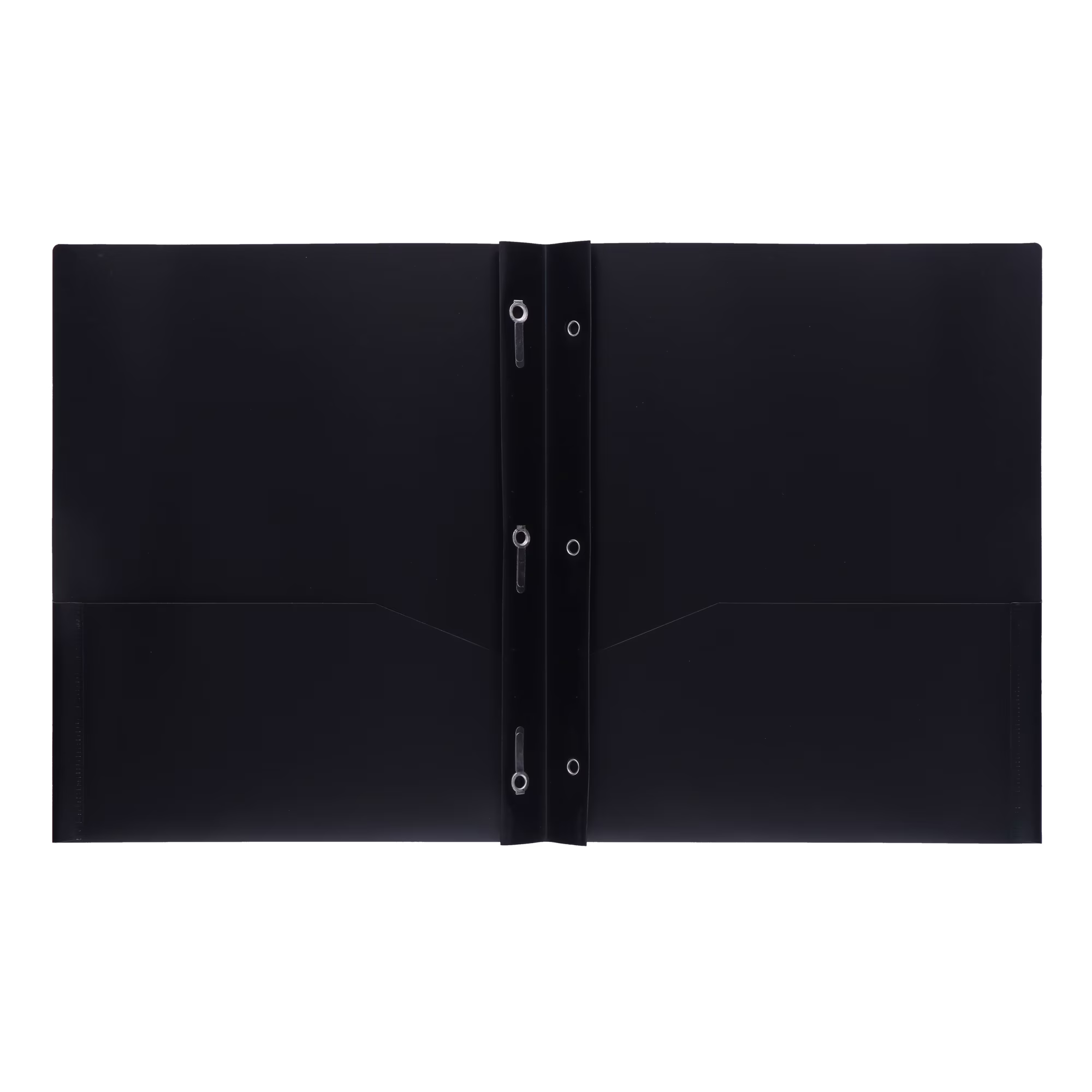 Pen+Gear, 3-Prong Poly Folder, Black - Thumbnail 3