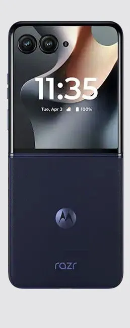 Restored Motorola razr+ 2025 5G 256GB Unlocked Cell Phone with 12GB RAM, Midnight Blue - Thumbnail 2