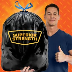 Hefty Strong 30 Gallon Trash Bags, Large Trash Bags, Black, Unscented, 56 Bags - Thumbnail 4