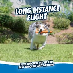 Chuckit! Ultra Fetch Stick Durable Rubber Interactive Outdoor Fetch Dog Toy, 12" for Dogs 10 to 120+ lb All Breeds, Orange and Blue, Pack - Thumbnail 4