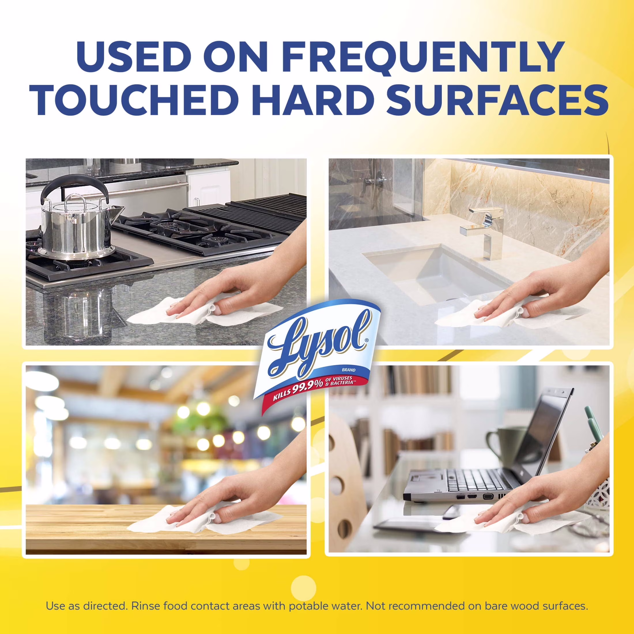 Lysol Disinfectant Wipes, Multi-Surface Antibacterial Cleaning Wipes, For Disinfecting and Cleaning, Lemon and Lime Blossom, 105 Count (Pack of 3) - Thumbnail 4