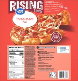 Great Value Rising Crust Three Meat Pizza, 28.65 oz (Frozen) - Thumbnail 4