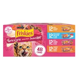 Purina Friskies Surfin' & Turfin' Favorites Prime Filets Wet Cat Food Variety Pack, 5.5 oz Cans (48 Pack) - Thumbnail 1