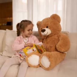 HollyHOME 36 Inch Giant Teddy Bear Big Plush Stuffed Animal Soft Cuddly Toy Gift for Girlfriend Kids Valentine's Day Tan - Thumbnail 5