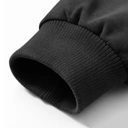 Eryao Men's Zip Up Jacket Fall Winter Vintage Faux Leather Patchwork Hooded Jackets Casual Big and Tall Drawstring Outerwear Coat with Multi Pockets Black,M - Thumbnail 4