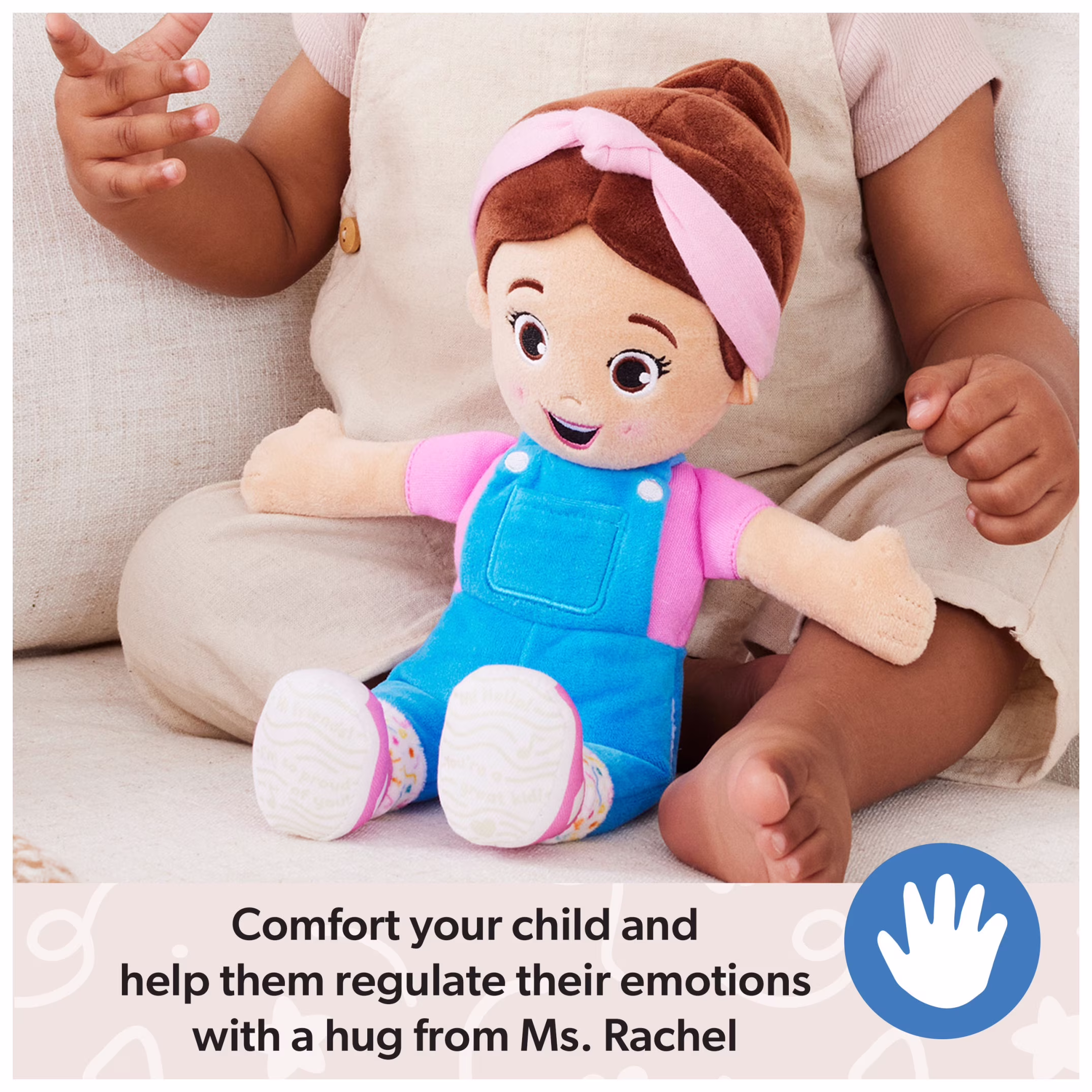 Ms. Rachel Official Basic 11-Inch Cuddle & Comfort Plush Doll for Ages 6 Months - Thumbnail 5