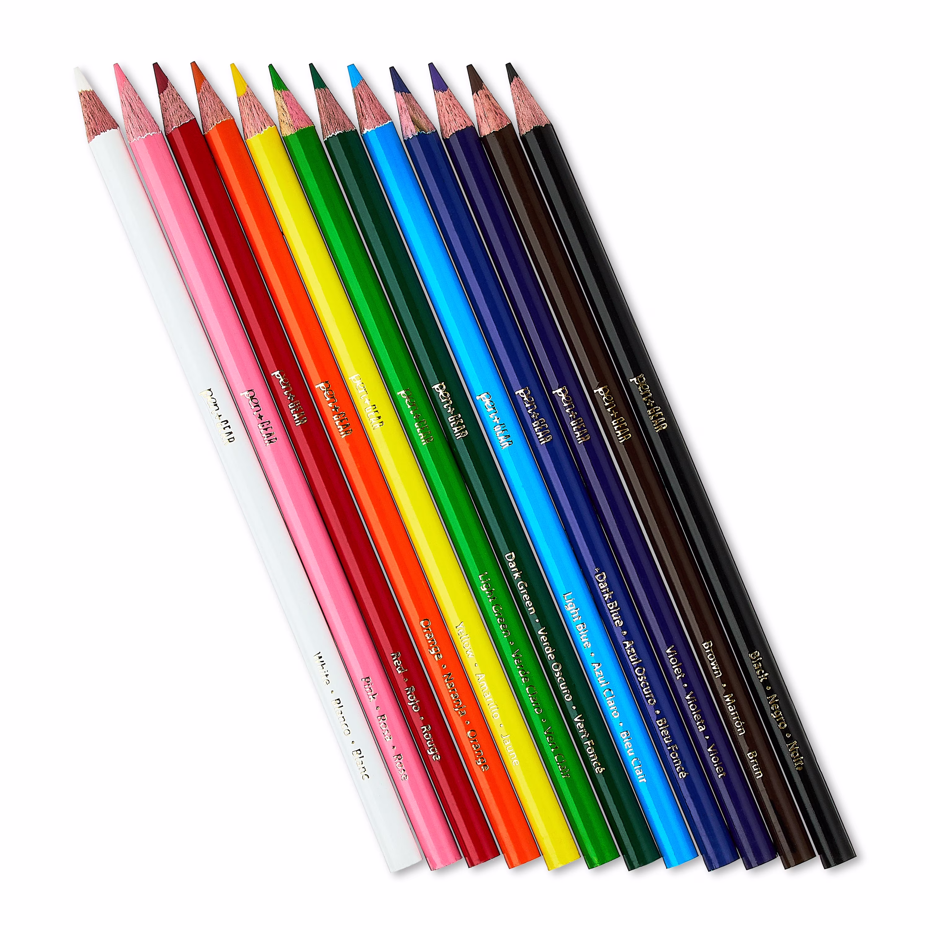 Pen+Gear Sharpened Colored Pencils, Assorted Colors, 12 Count - Thumbnail 2