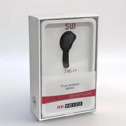RHEA- Sw 786-H Wireless Earphone- Black - Thumbnail 1