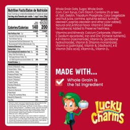 Lucky Charms Gluten Free Cereal with Marshmallows, Jumbo Unicorns, Mega Size, 26.1 oz - Thumbnail 8
