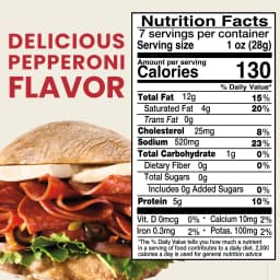 Hillshire Farm Sandwich Style Pepperoni Lunchmeat, 7 oz Plastic Tub - Thumbnail 6