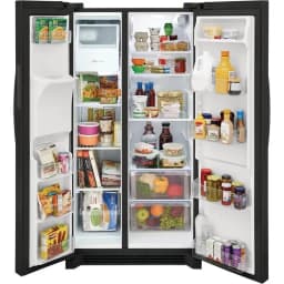 Frigidaire FRSS2623AB 256 Cu Ft 2 Doors Automatic Defrost Side-by-Side Refrigerator Black - Thumbnail 5