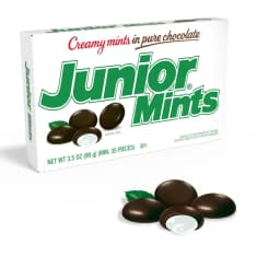 Tootsie Junior Mints, Gluten Free Dark Chocolate with Mint Filling, 3.5 oz. Theater Box - Thumbnail 3