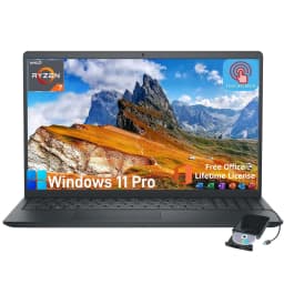 Dell Inspiron 3535 Touchscreen Laptop - with 2024 Office Lifetime & External DVD Drive - Thumbnail 1
