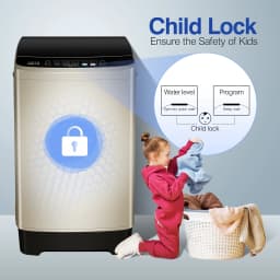 GGTB Portable Washing Machine for Apartments, 20 lbs Full Automatic Clothes Washer Machine,1.9 Cu.ft Top Load Washer with 10 Wash Programs/8 Water - Thumbnail 3