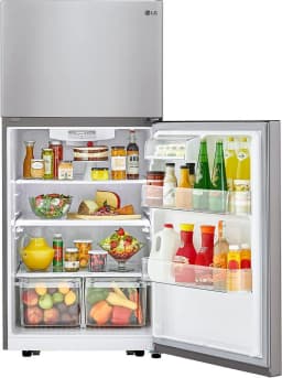 LG LTCS20020S 30" Wide 20.2 Cu. Ft. Energy Star Rated Top Freezer Refrigerator - Stainless Steel NEW - Thumbnail 8