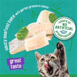 Purina Friskies Indoor, Saucy Seafood Bake, Wet Cat Food, 5.5 oz Can, 24 Pack - Thumbnail 4
