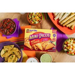 Jose Ole Beef & Cheese Mini Tacos, Frozen Mexican Food, 16.2 oz, 25 Count - Thumbnail 2