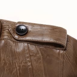 YLSDY Men's Fashion Faux Leather Jacket Winter Warm Fleece Lined Pu Leather Coat Slim Fit Motorcycle Jacket Khaki L - Thumbnail 8