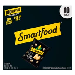 Smartfood Popcorn White Cheddar Flavored Popcorn Snacks, 0.625 oz Bags, 10 Count Multipack - Thumbnail 2