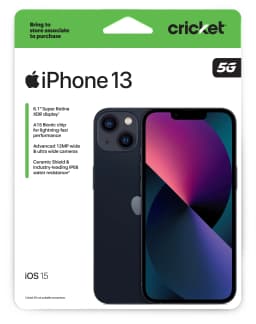 Apple iPhone 13, 128GB, 8GB RAM, 16MP FF Camera, Midnight - Prepaid Smartphone - Thumbnail 10