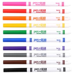 Pen+Gear Washable Markers, Fine Tip, Assorted Colors, 10 Count - Thumbnail 3