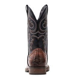Cowboy Boots Men Square Toe Western Boots Durable Classic Embroidered boot Pull On Slip Resistant Boot - Thumbnail 2