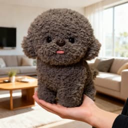 YiJuHui 1pcs Realistic Bichon Frise Stuffed Animal Plush Toy - Ultra Soft Huggable Pillow Pet for Cuddling Comfort, Durable Nursery Decor and Gift - Thumbnail 5